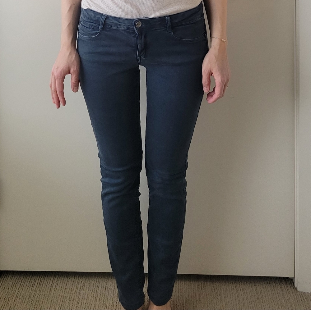 Zara Trafaluc Women's Navy Skinny low-rise jeans 2010